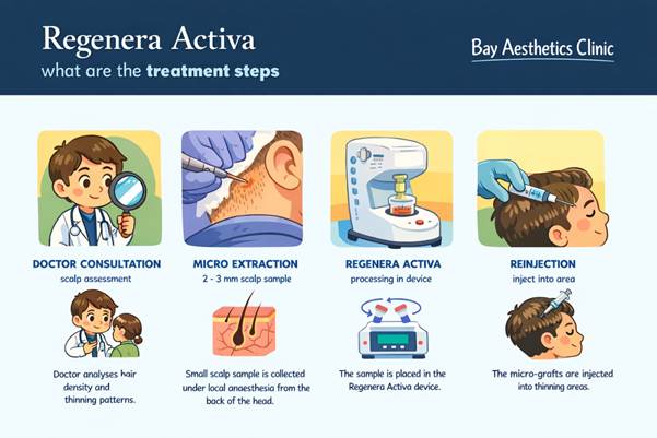 Regenera Activa Steps – Hair Loss Treatment Bay Aesthetics Clinic Singapore