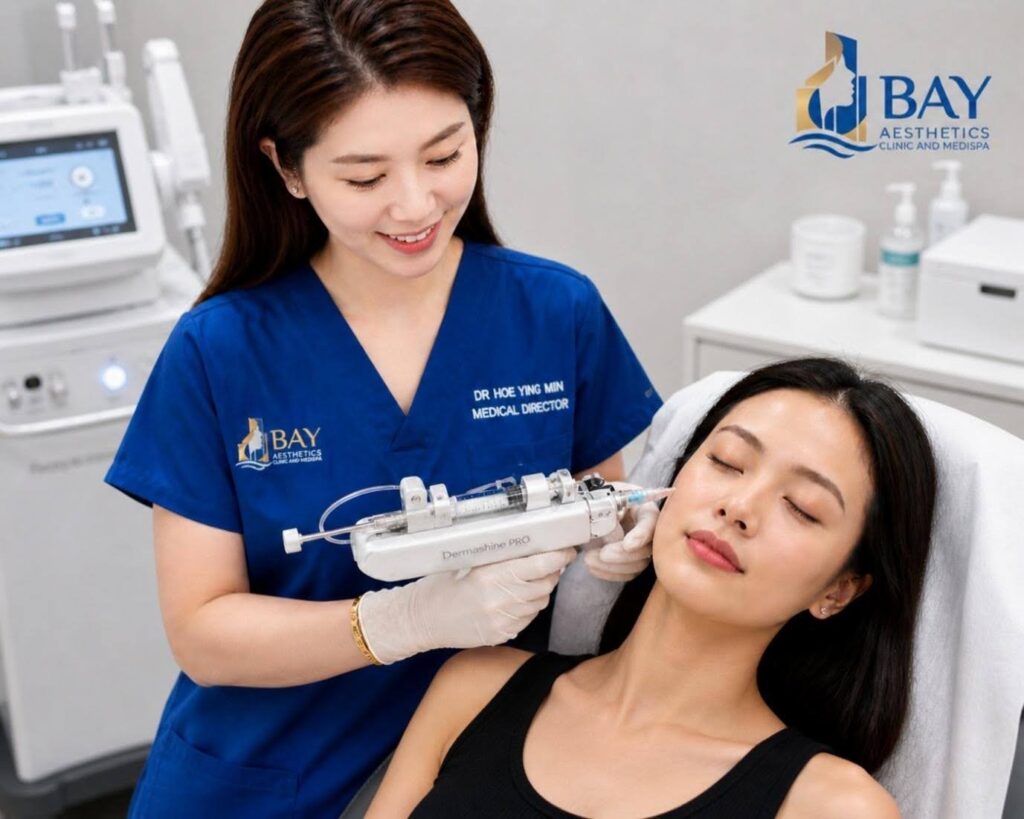 Re2o Human Collagen ECM Skinbooster using Dermashine Pro Injector Gun